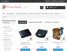 Tablet Screenshot of dreamshop.sk